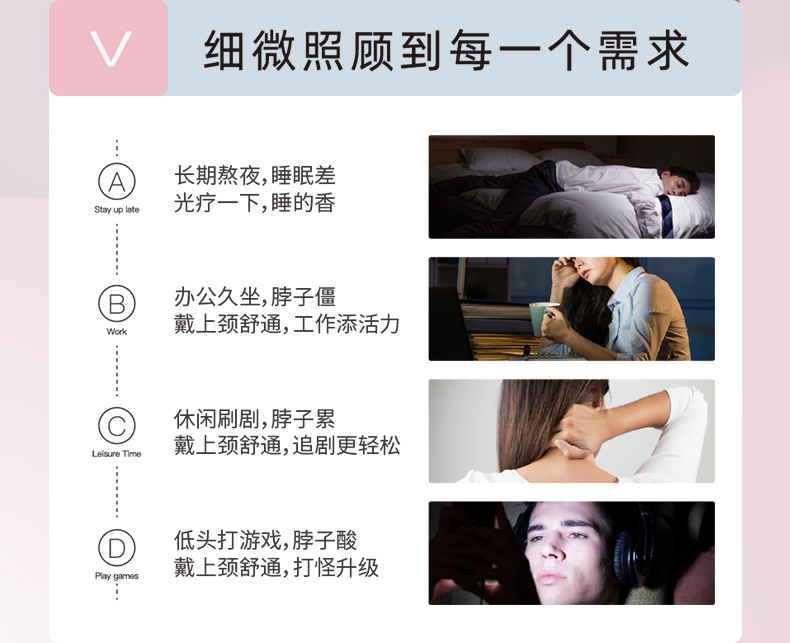 旦邦頸疏通藍(lán)牙智能頸椎儀器斜方肌肩頸按摩熱敷光照理療(圖9)